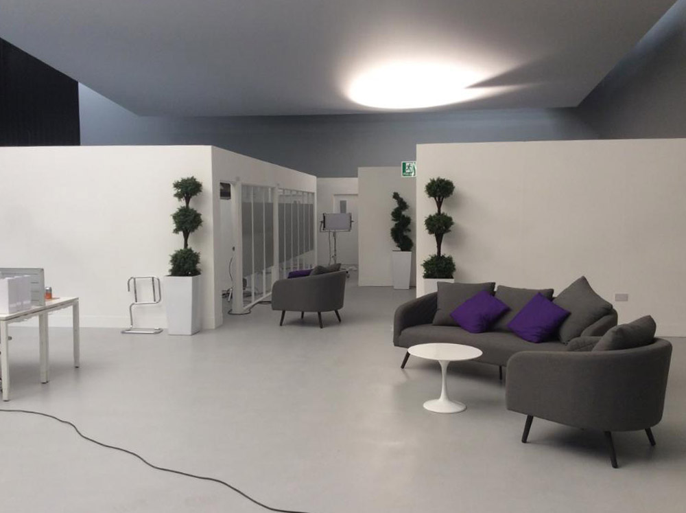 Bespoke set build for open plan office